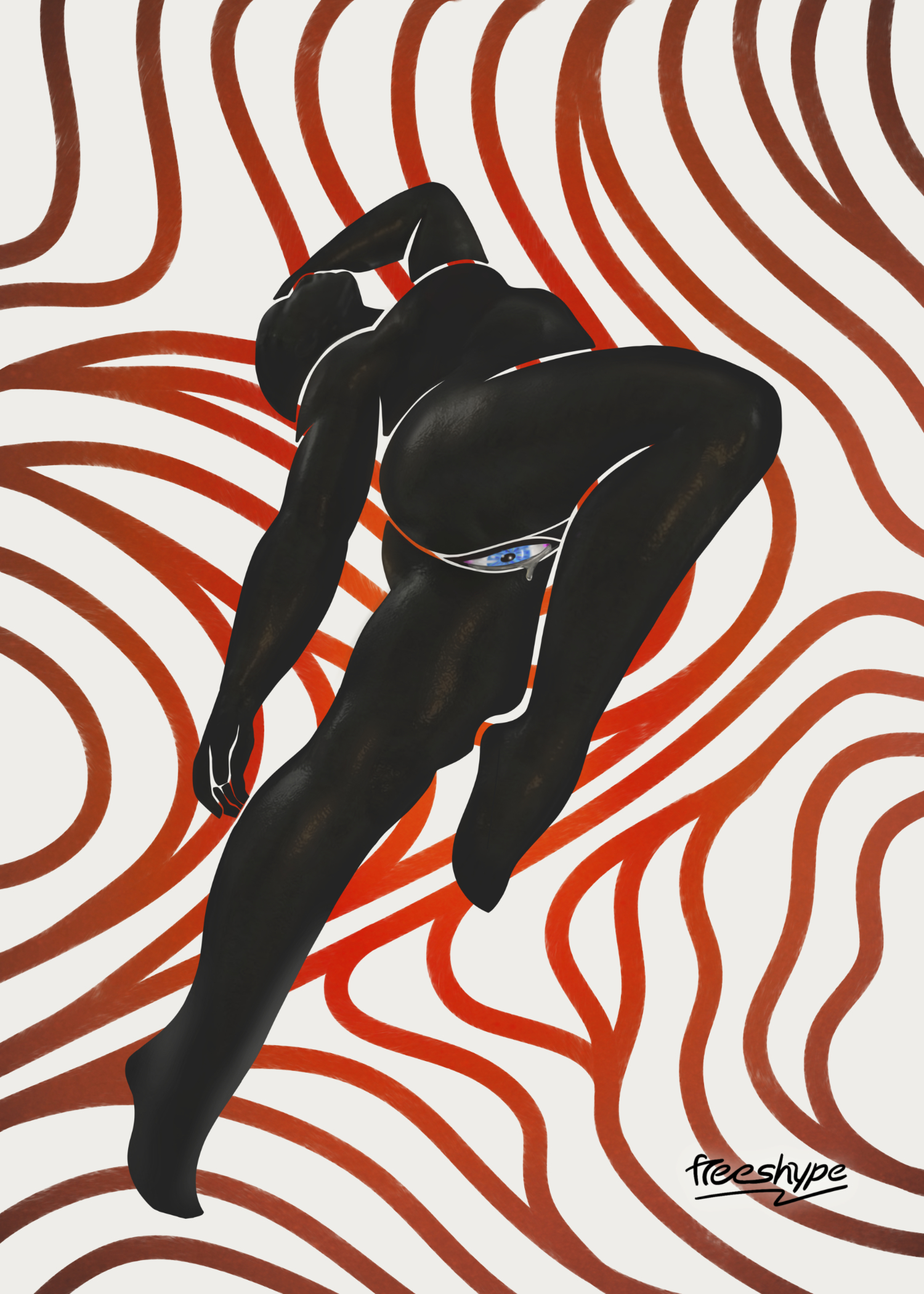Tears run down my thighs | Print Only